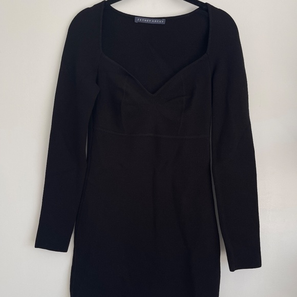 ZEYNEP ARCAY MINI BLACK DRESS LONG SLEEVE SIZE 6 - Picture 1 of 7